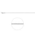 Anker rund 1,1 mm Silber weiß