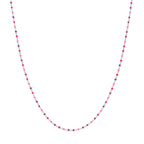 Halskette Kugeln aus farbigem Email 36 + 4 cm Silber rhodiniert