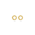 Ohrstecker runde Kugeln 14K Gelbgold