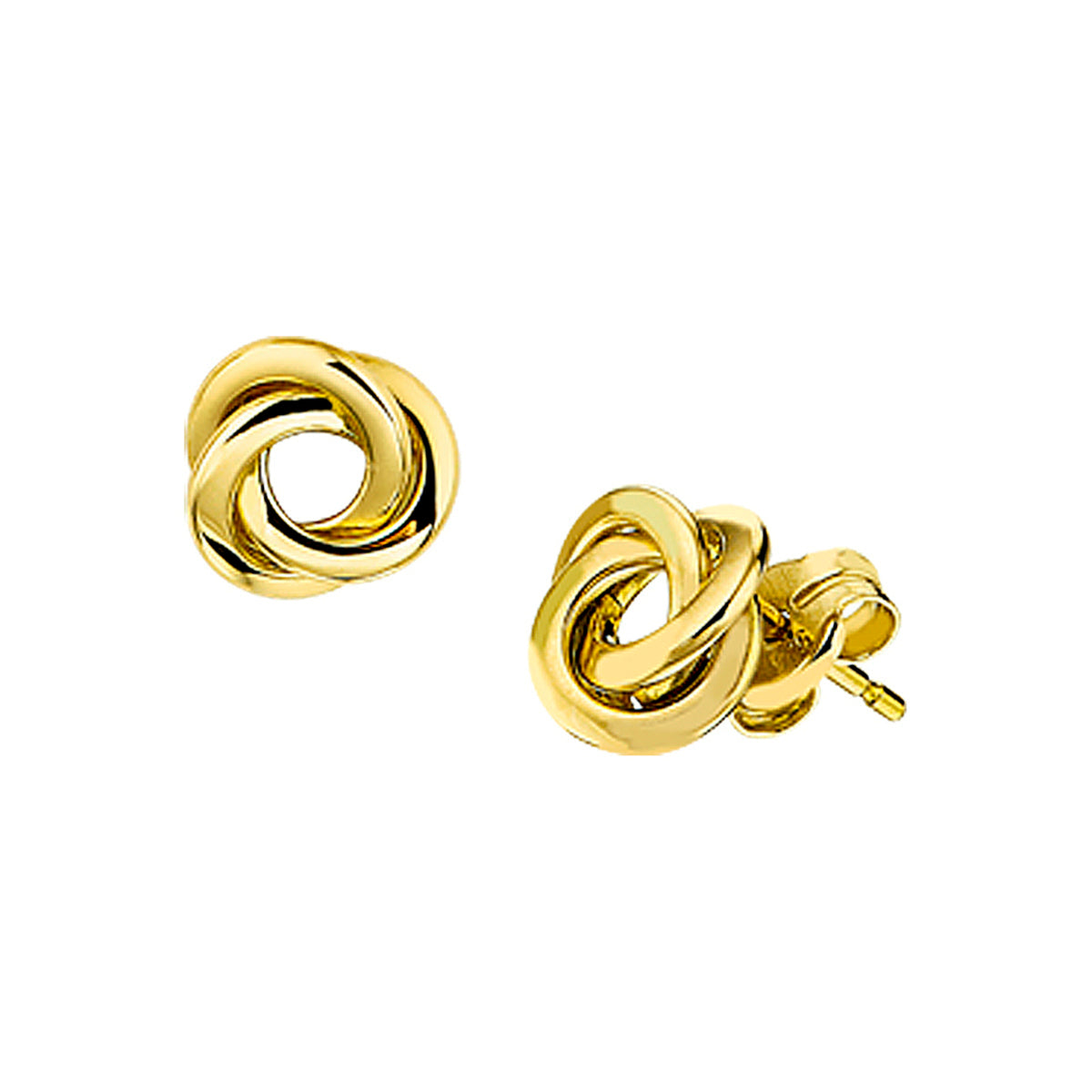 Ohrstecker Knopf 14K Gelbgold