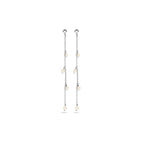 oorhangers parel zilver gerhodineerd