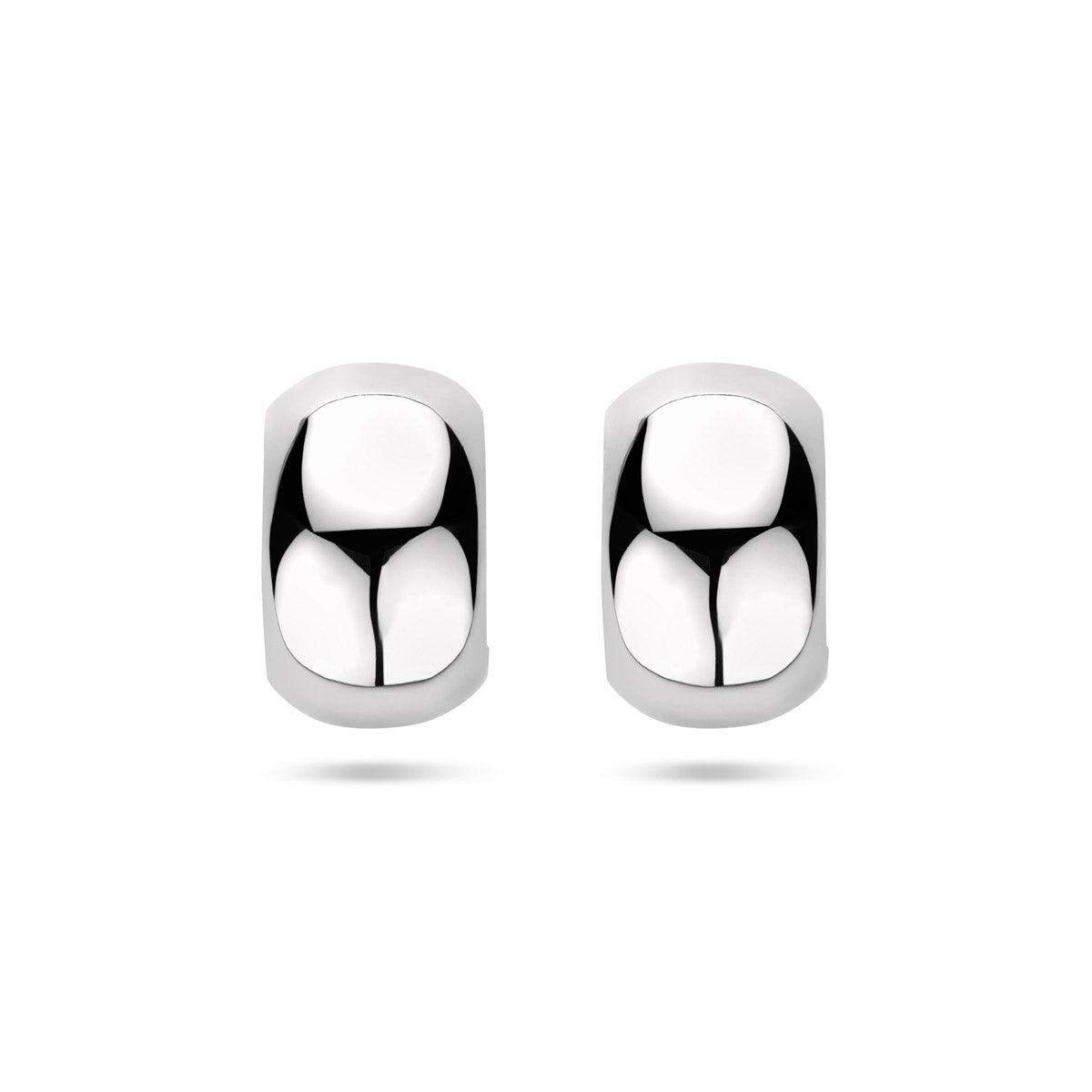 Ohrstecker 15,5 mm, Silber rhodiniert