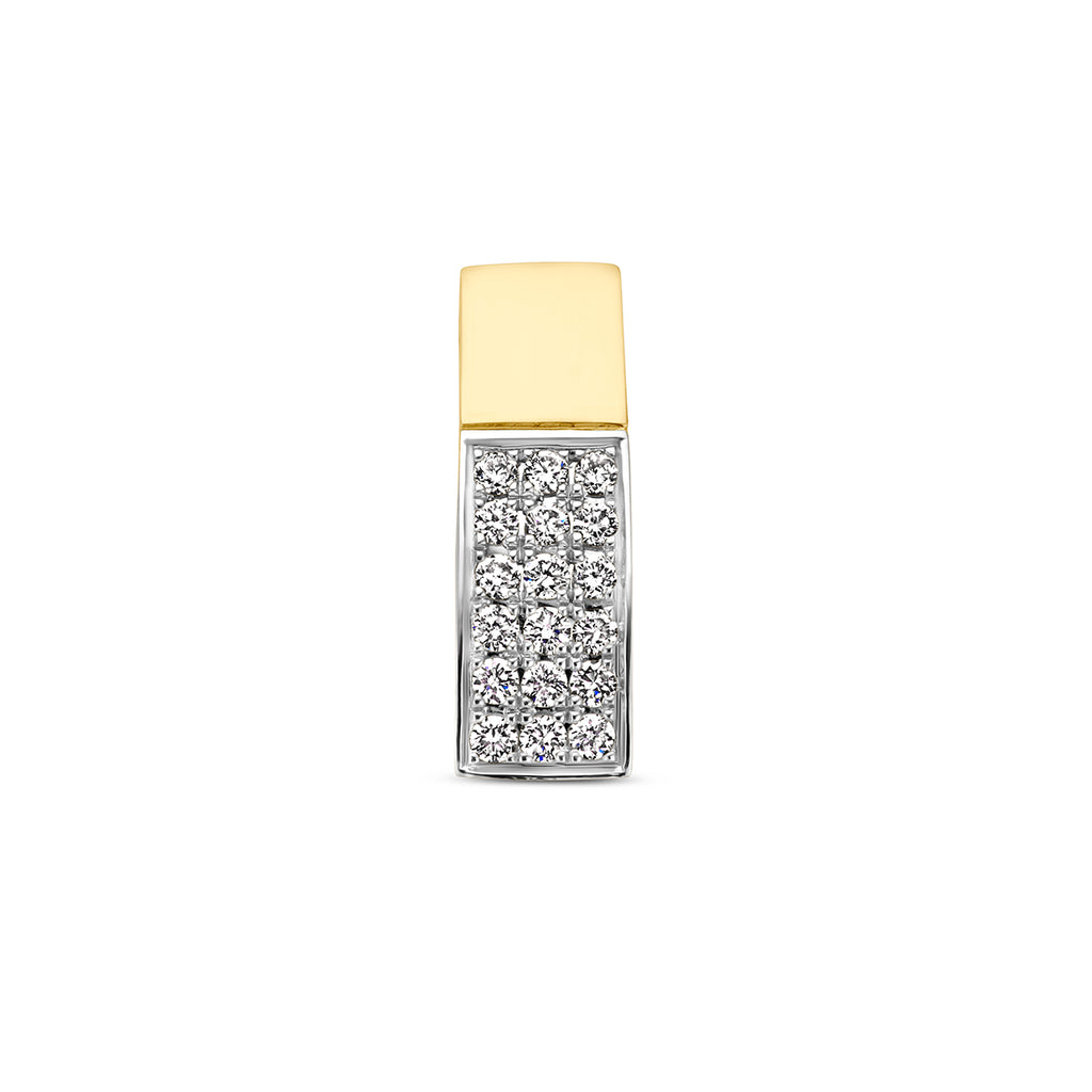 Anhänger Diamant 0,07 ct h si 14K Bicolor-Gold gelb/weiß