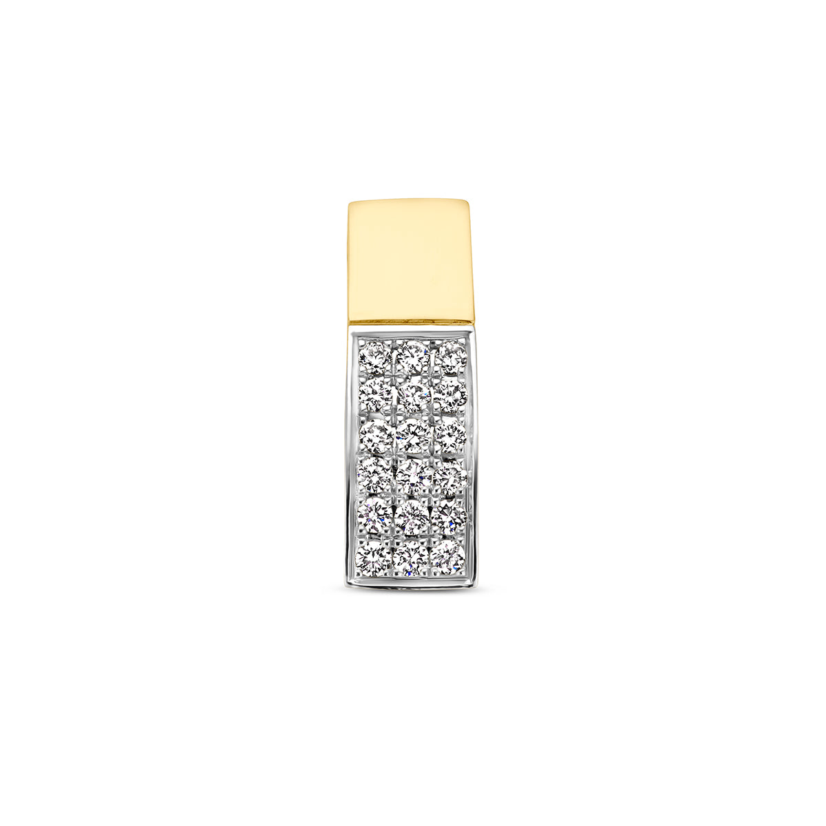 Anhänger Diamant 0,07 ct h si 14K Bicolor-Gold gelb/weiß