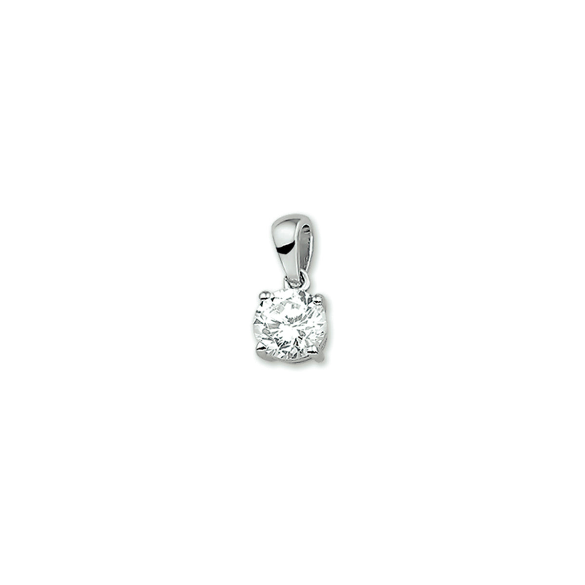hanger zirkonia zilver gerhodineerd