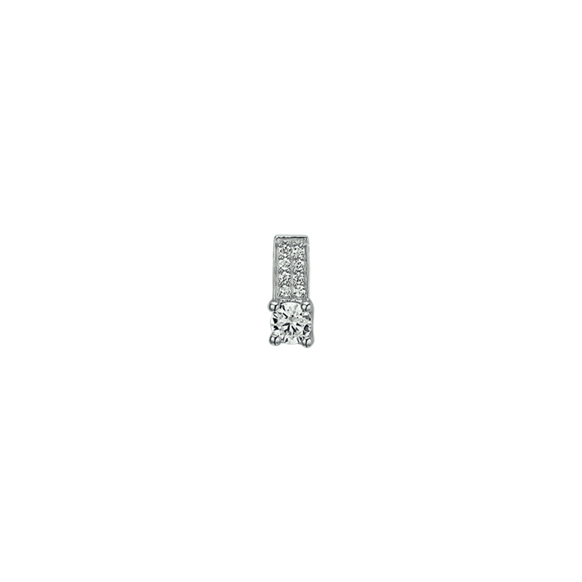 hanger zirkonia zilver gerhodineerd