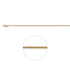 gourmette 1,4 mm 3 micron zilver verguld (geel)