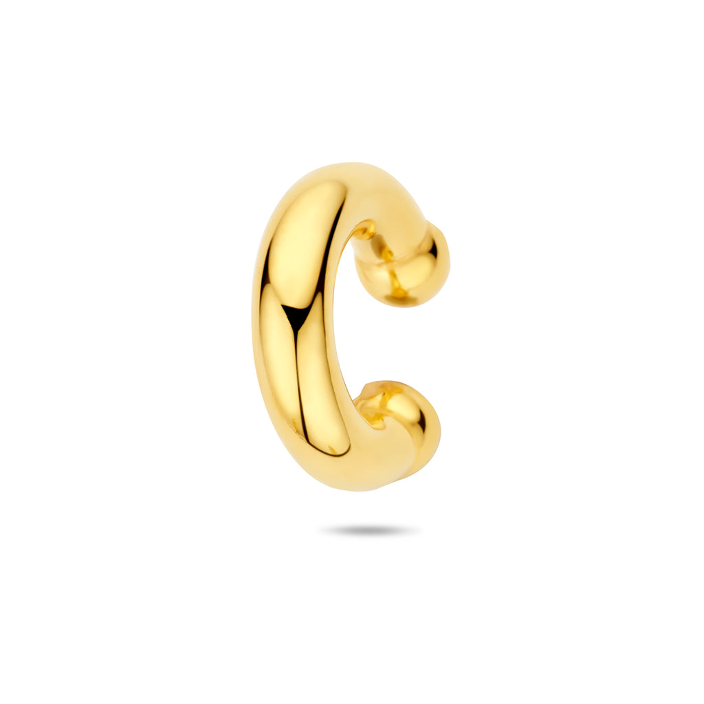ear cuff 20 mm 1 micron zilver verguld (geel)