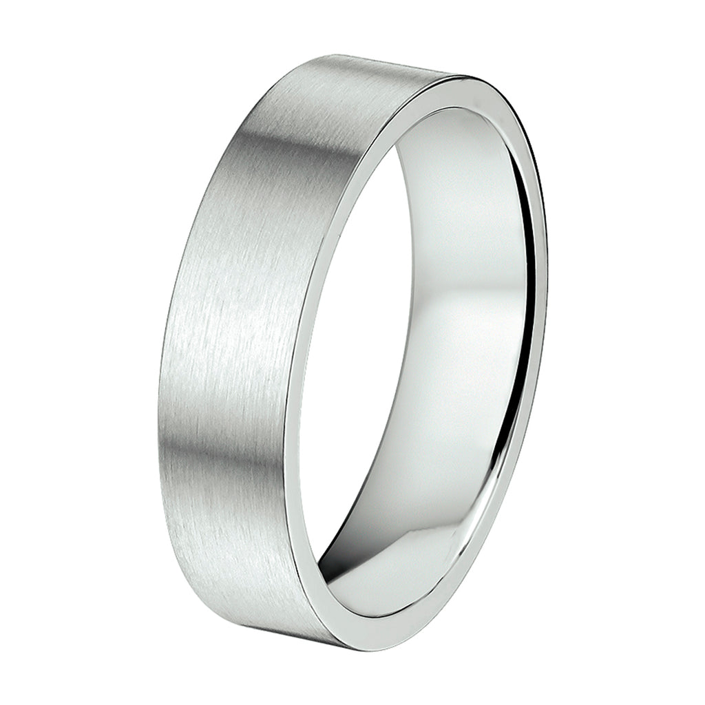 Ring 6 mm ohne Zirkonia Edelstahl