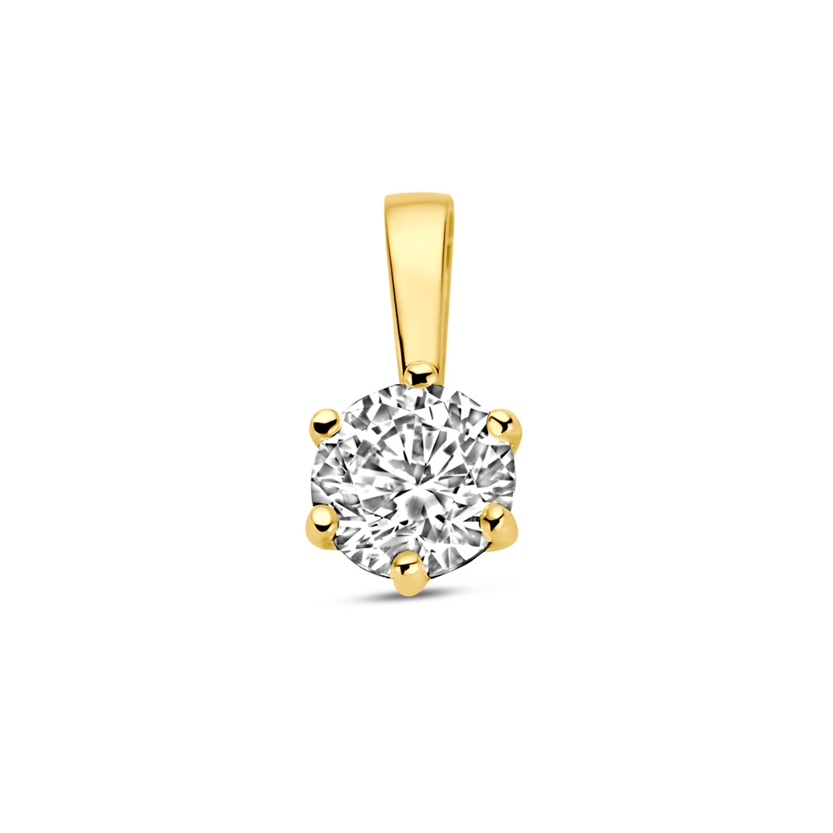 Anhänger Zirkonia 14K Gelbgold