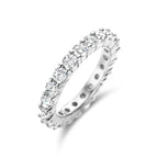 aanschuifring zirkonia zilver gerhodineerd
