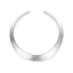 Halsreif Spange poliert/matt 20 mm 45 cm Silber rhodiniert