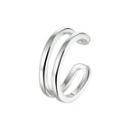 earcuff 13 mm zilver gerhodineerd