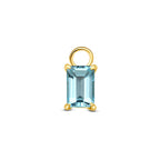 oorringhanger topaas 9,5 mm 14K geelgoud