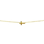 collier kruis 41 - 43 - 45 cm 14K geelgoud