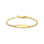 Gravurarmband Herzchen 11 - 13 cm 14K Gelbgold