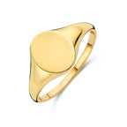 graveerring ovaal 14K geelgoud
