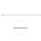 gourmette 1,2 mm zilver wit