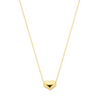 collier hartje 42 - 45 cm 14K geelgoud
