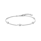 Armband Zirkonia 17 + 2 cm Silber rhodiniert