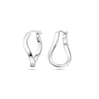 Ohrringe 26 mm Silber rhodiniert