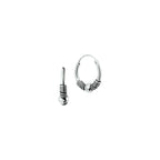 Ohrringe Oxi Bali 4,0 mm Silber oxidiert