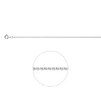Ankerkette ca. 1,1 mm 14K Weißgold