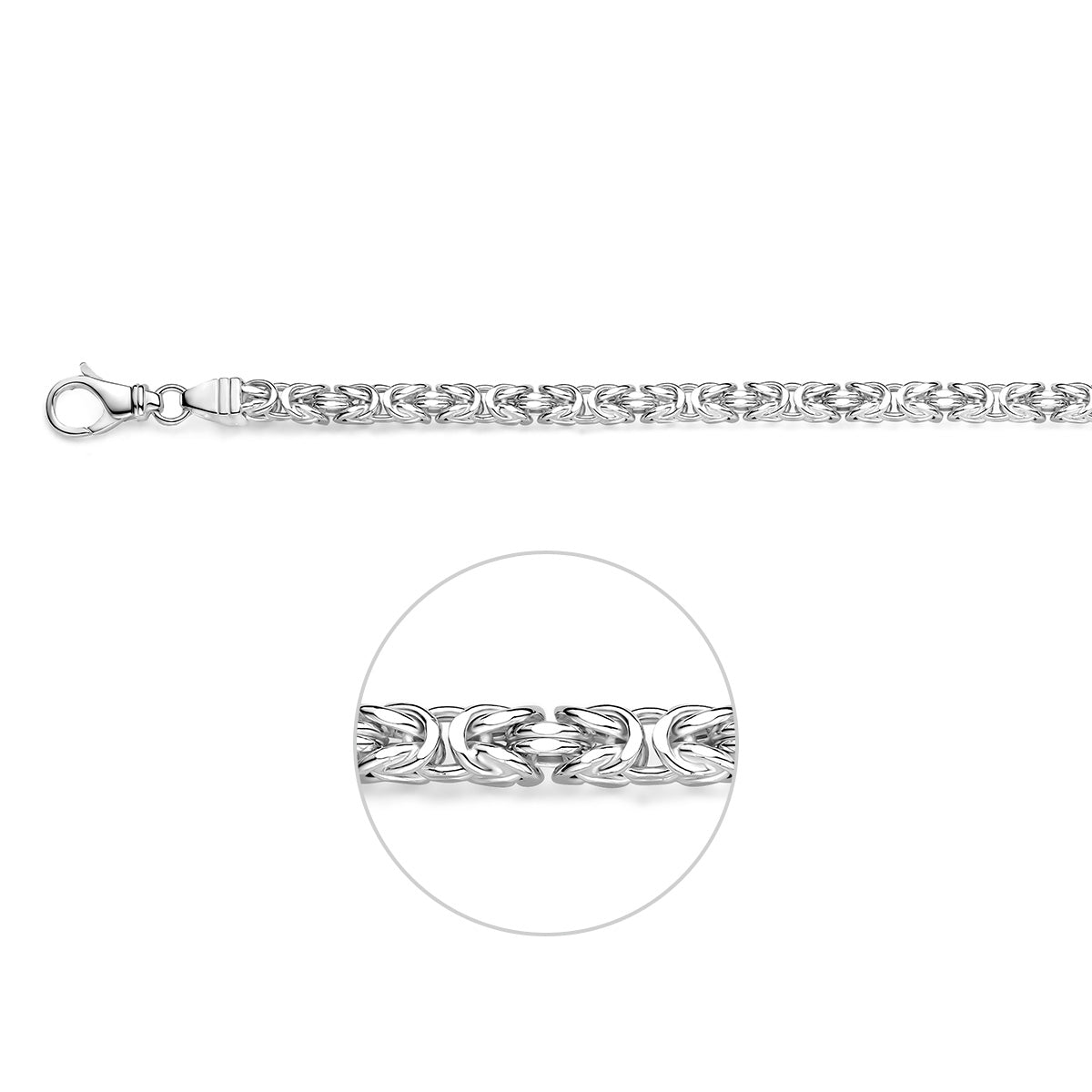konings 5,6 mm zilver wit