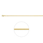 gourmette 1,7 mm 14K geelgoud
