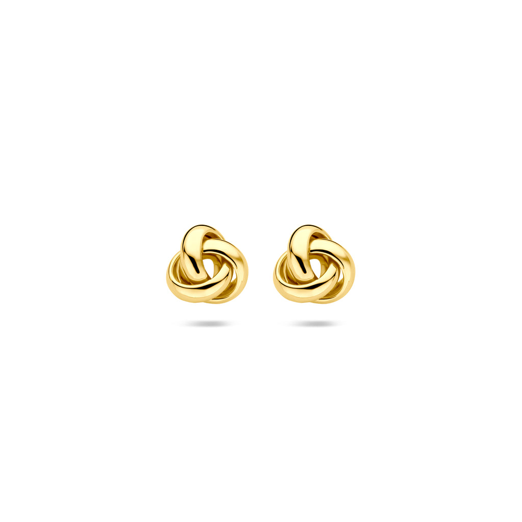 Ohrstecker Knopf 7 mm 14K Gelbgold