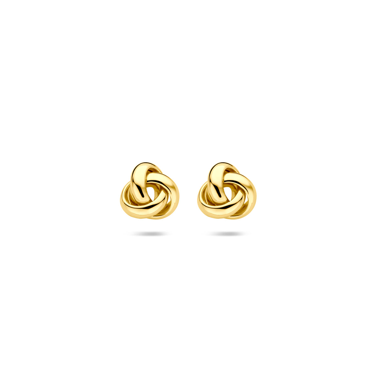 Ohrstecker Knopf 7 mm 14K Gelbgold