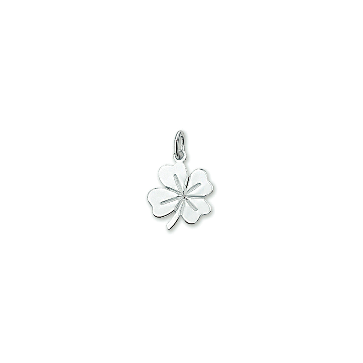 Anhänger Kleeblatt Silber rhodiniert