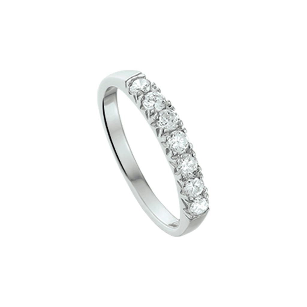ring zirkonia zilver gerhodineerd