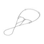 handsieraad zirkonia 17 + 5 cm zilver gerhodineerd