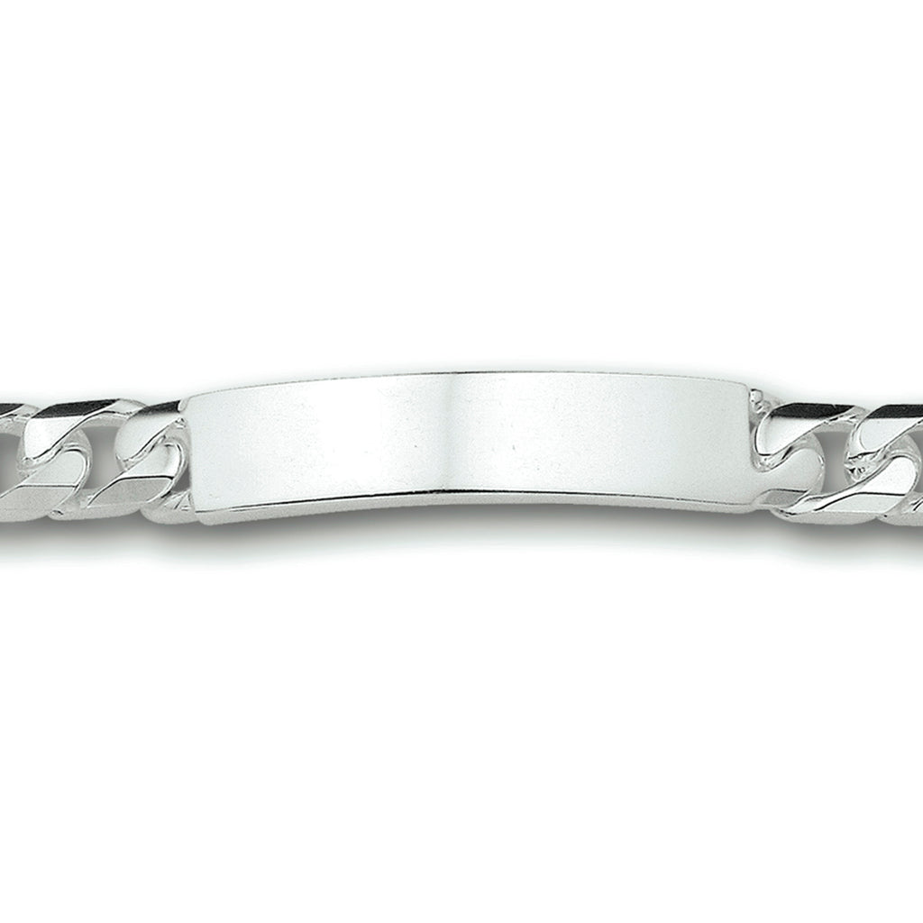 graveerarmband gourmet 9 mm zilver gerhodineerd