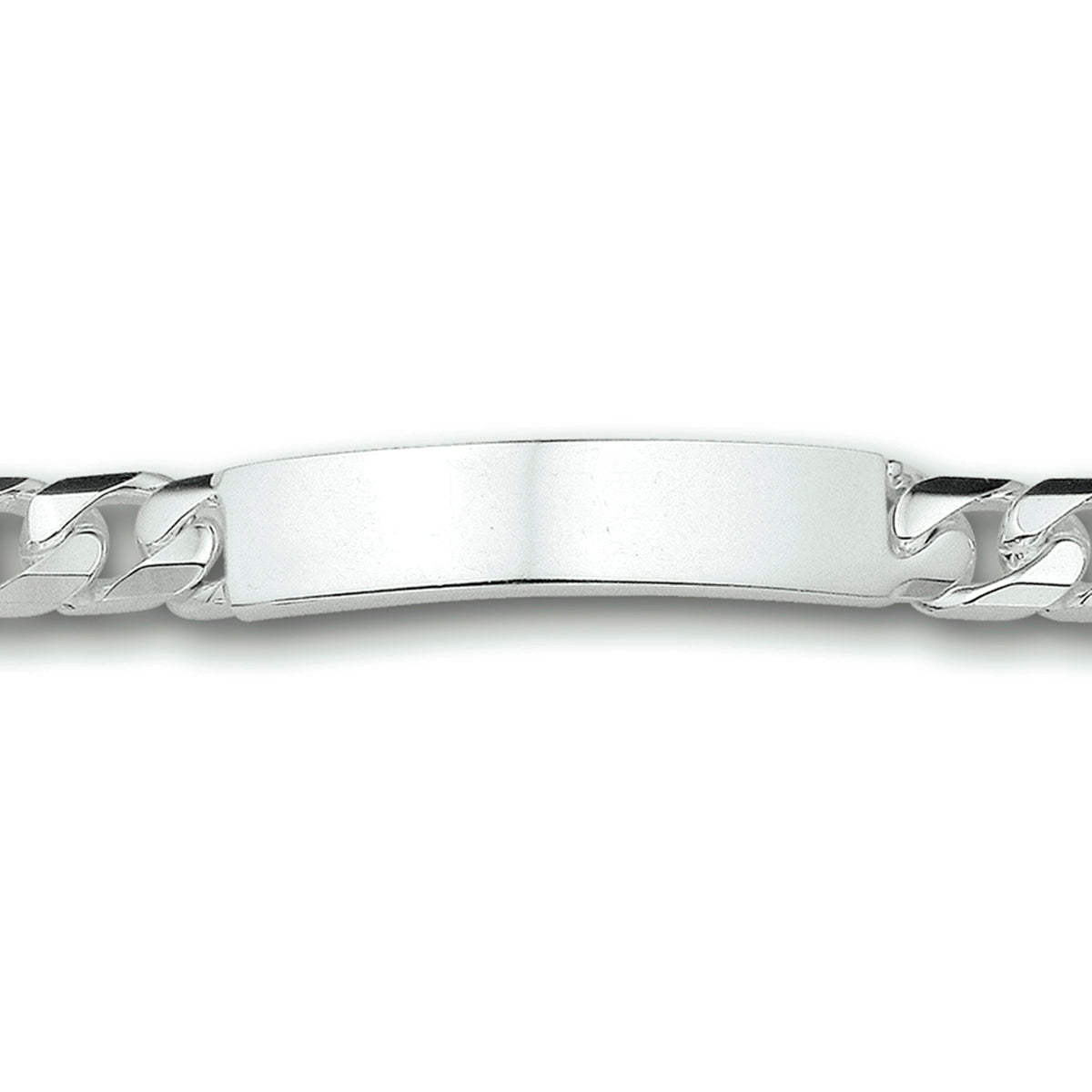 graveerarmband gourmet 9 mm zilver gerhodineerd