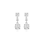 Ohrhänger Zirkonia 18 mm silber rhodiniert