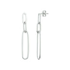 oorhangers paperclip zilver gerhodineerd