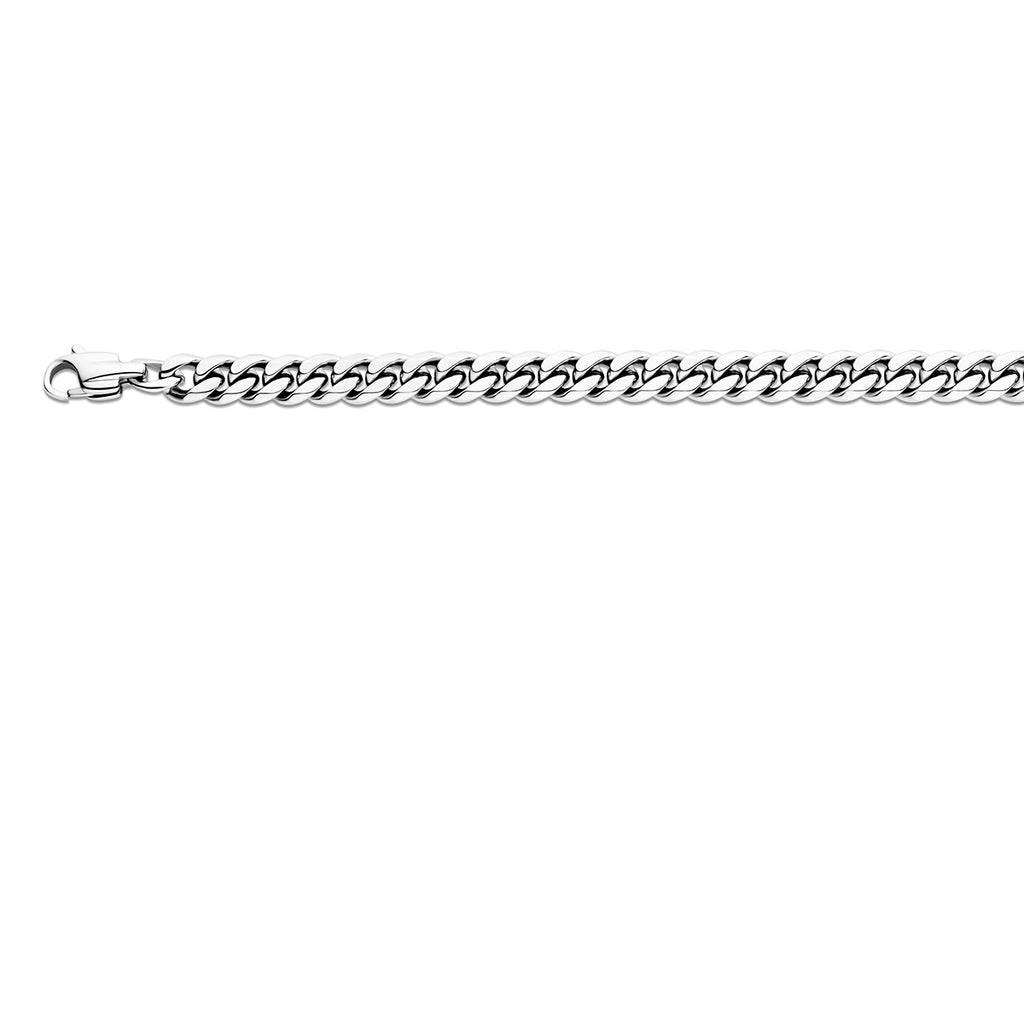 Gourmetkette 6-fach geschliffen 7,7 mm Edelstahl