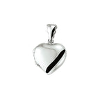 medaillon hart 19 mm zilver gerhodineerd