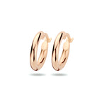 Ohrringe 2,5 mm runde Röhre 14K Roségold