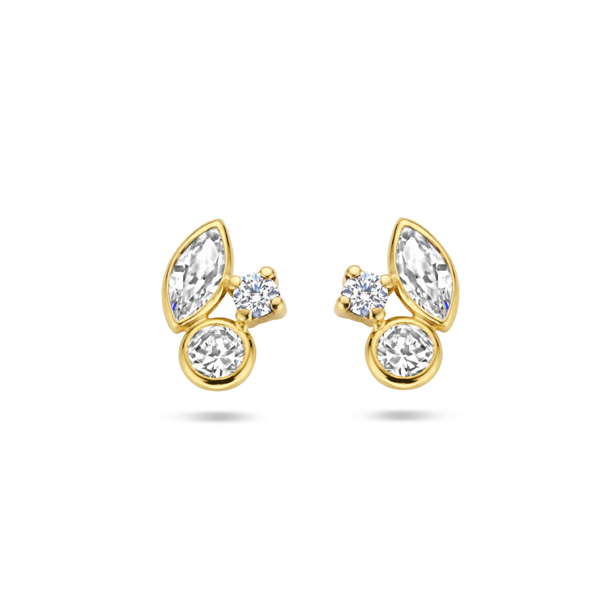 Ohrstecker Zirkonia 14K Gelbgold