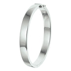 bangle scharnier massief 8 mm zilver gerhodineerd