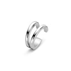 ear cuff 12 mm zilver gerhodineerd