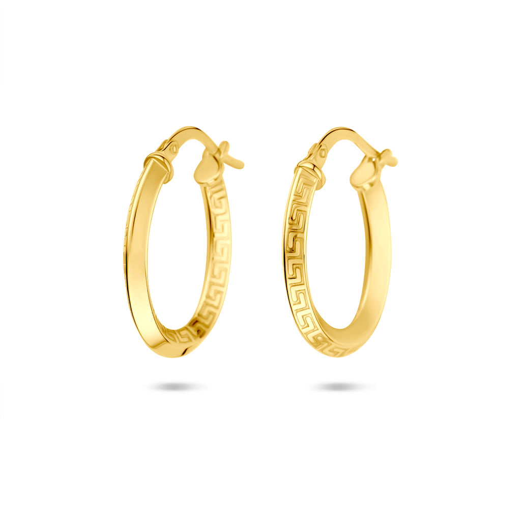 oorringen buis 2,5 mm Silgold (geel met zilverkern)