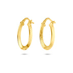 oorringen buis 2,5 mm Silgold (geel met zilverkern)