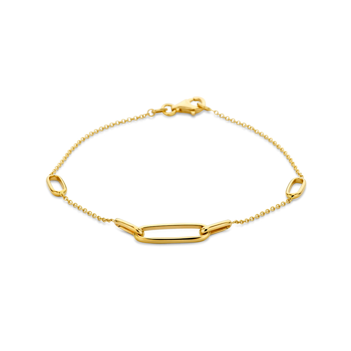 armband 19 cm 14K geelgoud