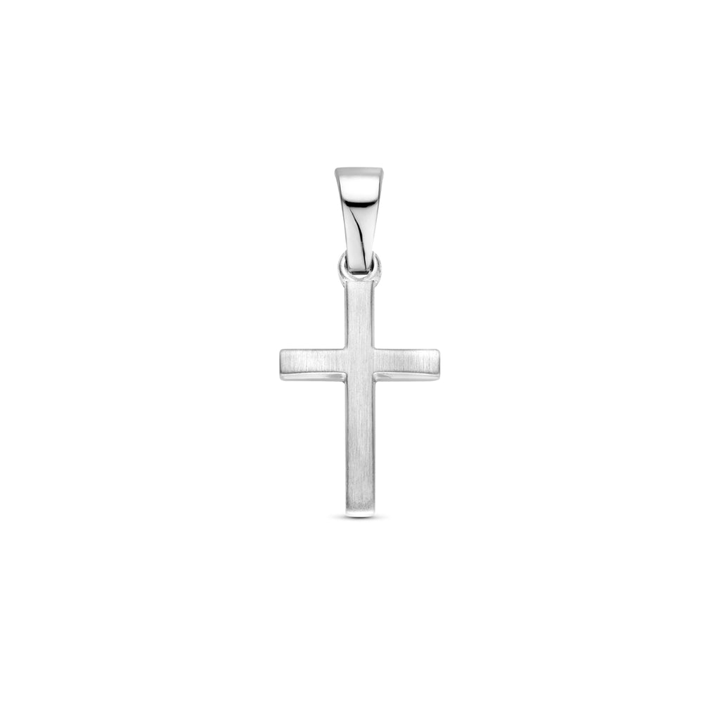 Anhänger Kreuz 20 mm rhodiniertes Silber
