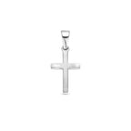 Anhänger Kreuz 20 mm rhodiniertes Silber