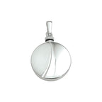 Urnenanhänger poliert/matt 21,5 mm Silber rhodiniert
